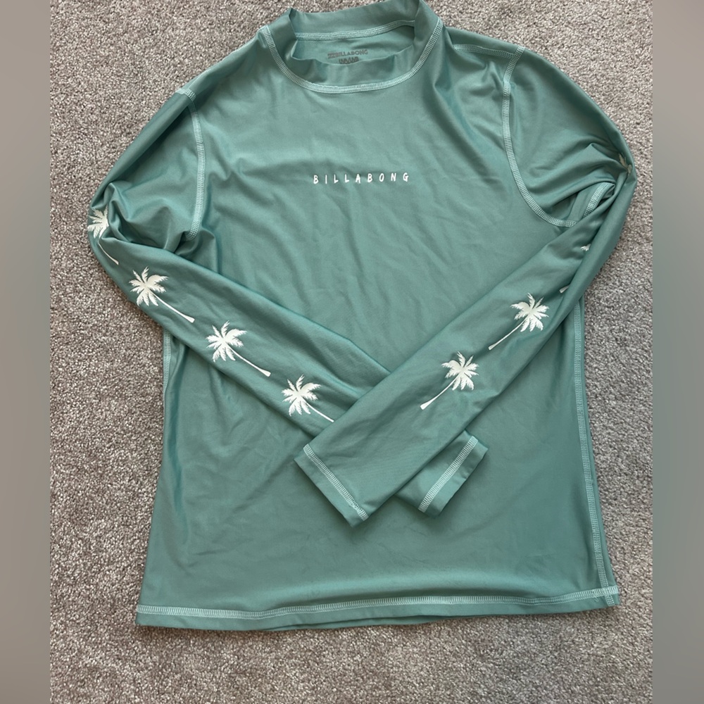 Billabong Teal Long Sleeve Shirt